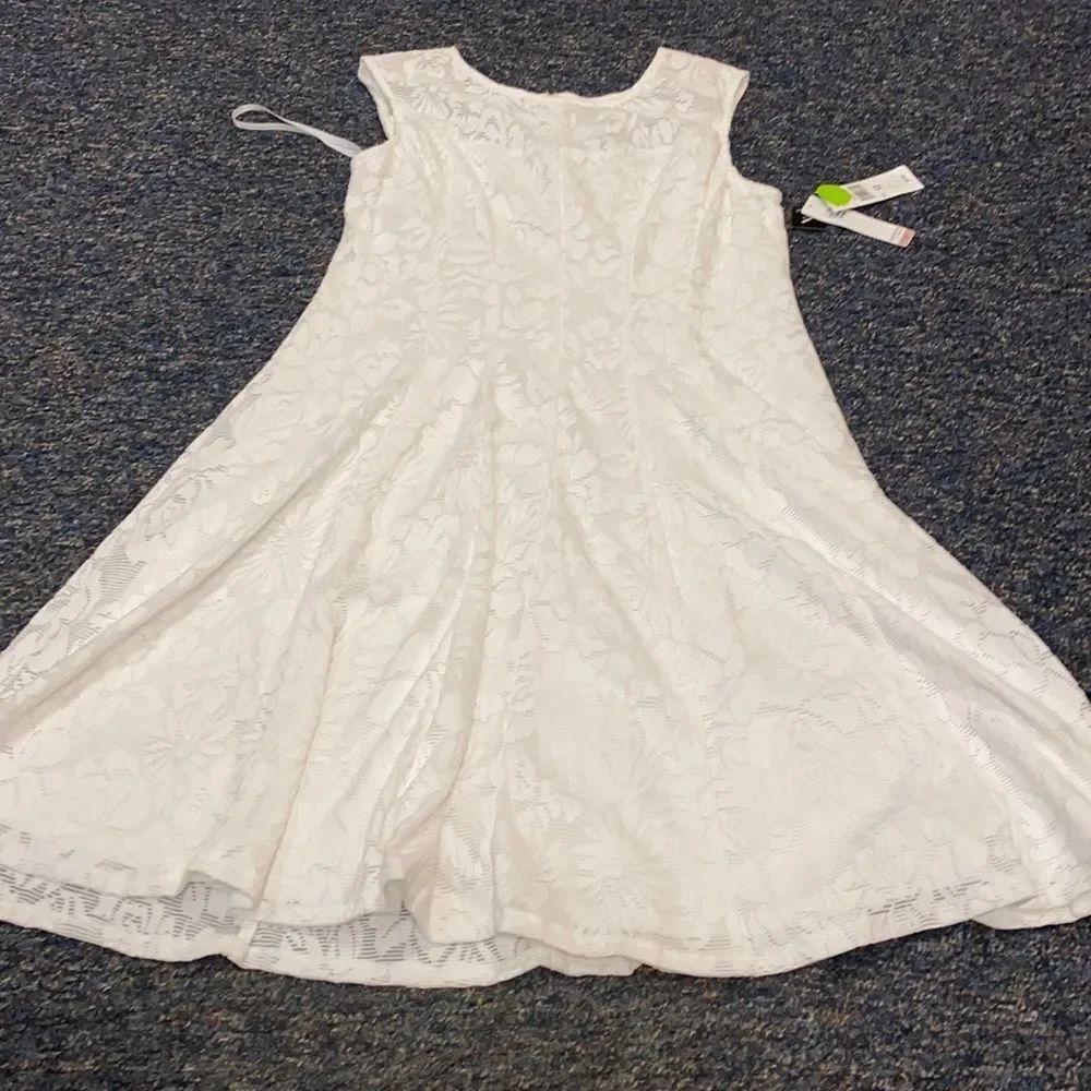 Studio One White Lace Dress sz. 12 NWT